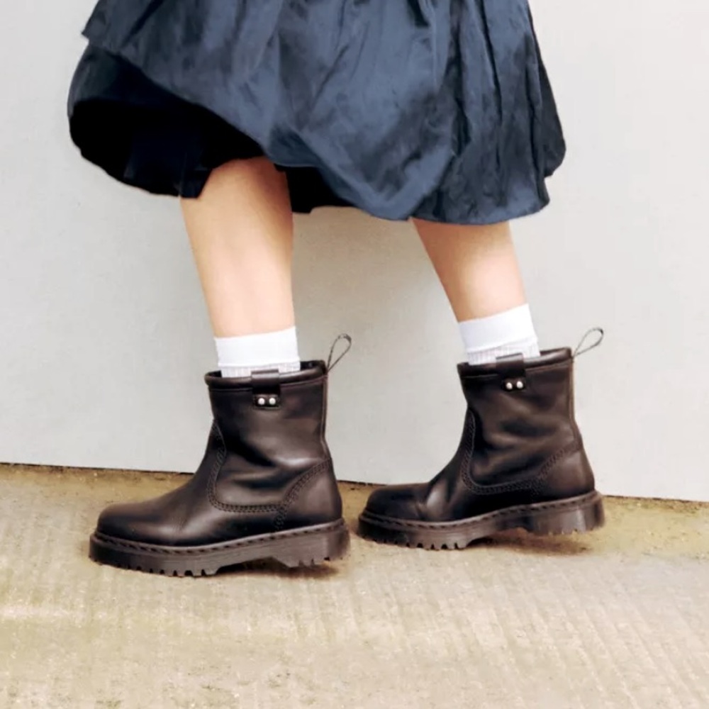 ANISTONE LO LEATHER BIKER BOOTS